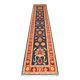 Tapis de couloir/escalier traditionnel en laine, noué à la main, motif floral bleu, 78 x 386 cm