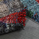 Flatweave Turkish runner rug 248x70cm