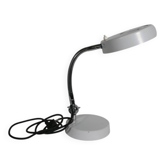 Lampe de bureau vintage du milieu du siècle avec loupe, années 1970