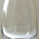 Contemporary elliptical colorless crystal vase by Krosno-Glassware