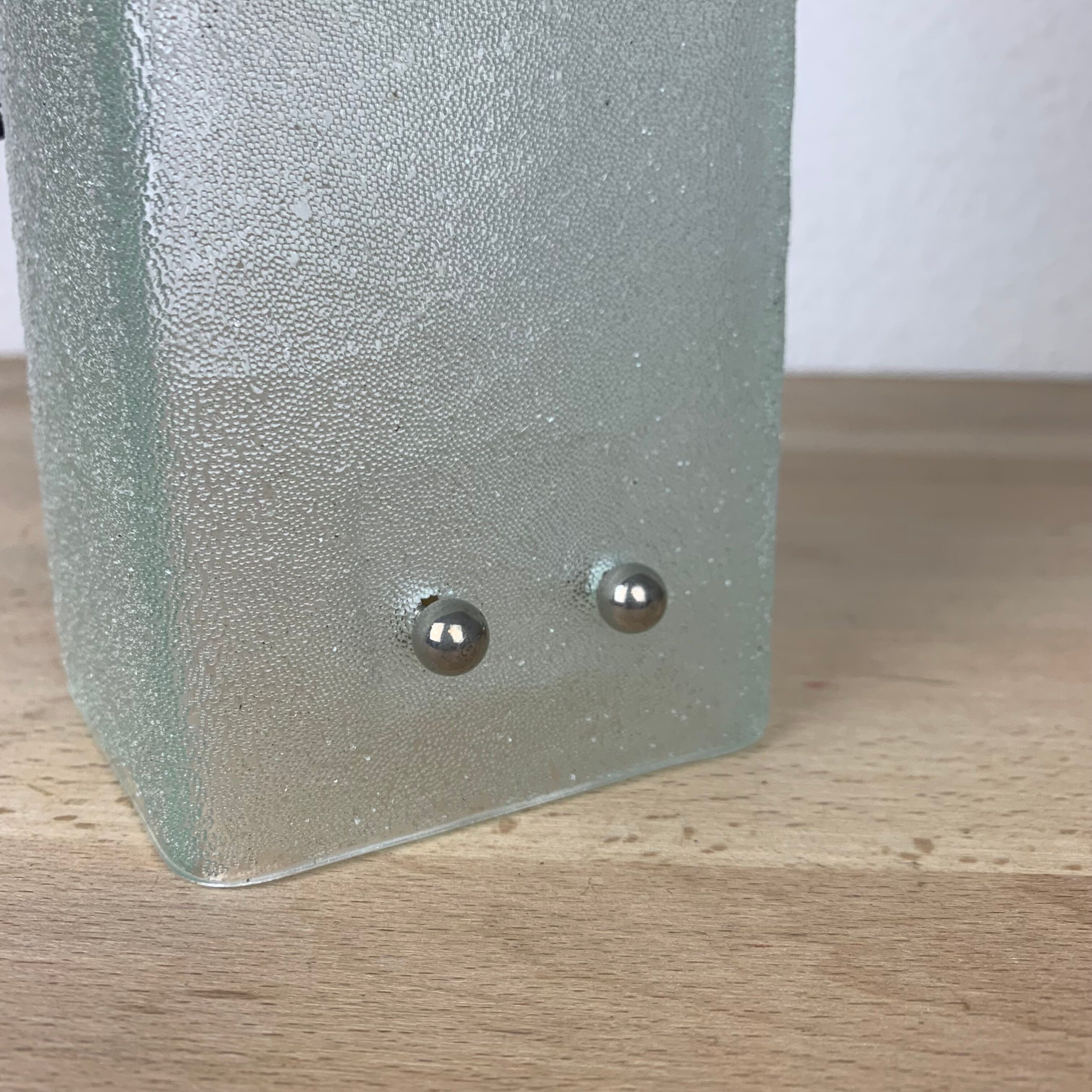 Vintage granite glass wall lamp 50/60s rectangle