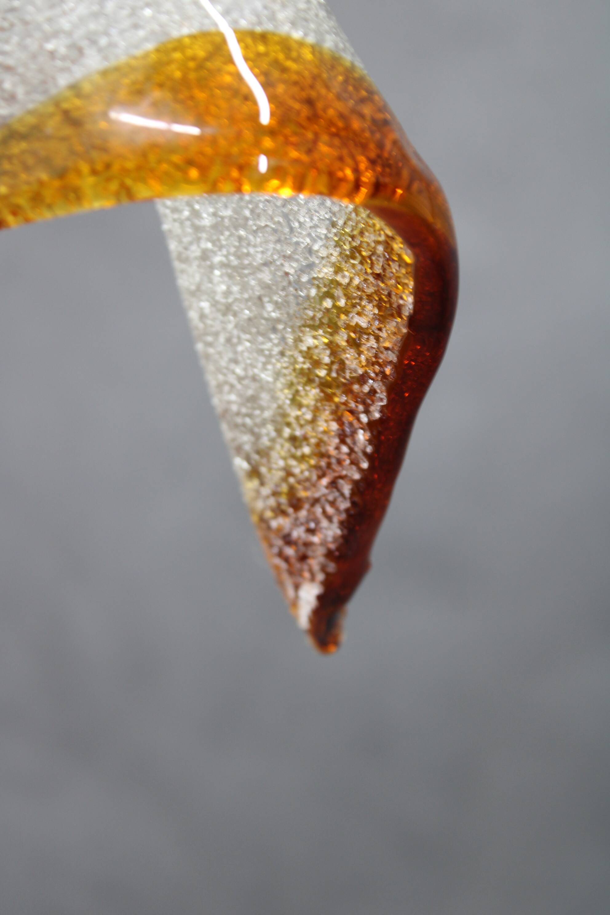 1980s Large Murano Glass Pendant Light, Italy