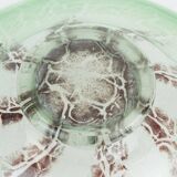 fantastic large WMF art deco ikora glass BOWL karl wiedmann 1930s green and