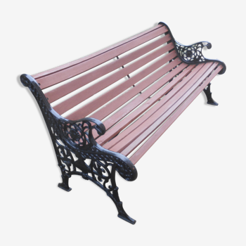 Victorian cast garden bench