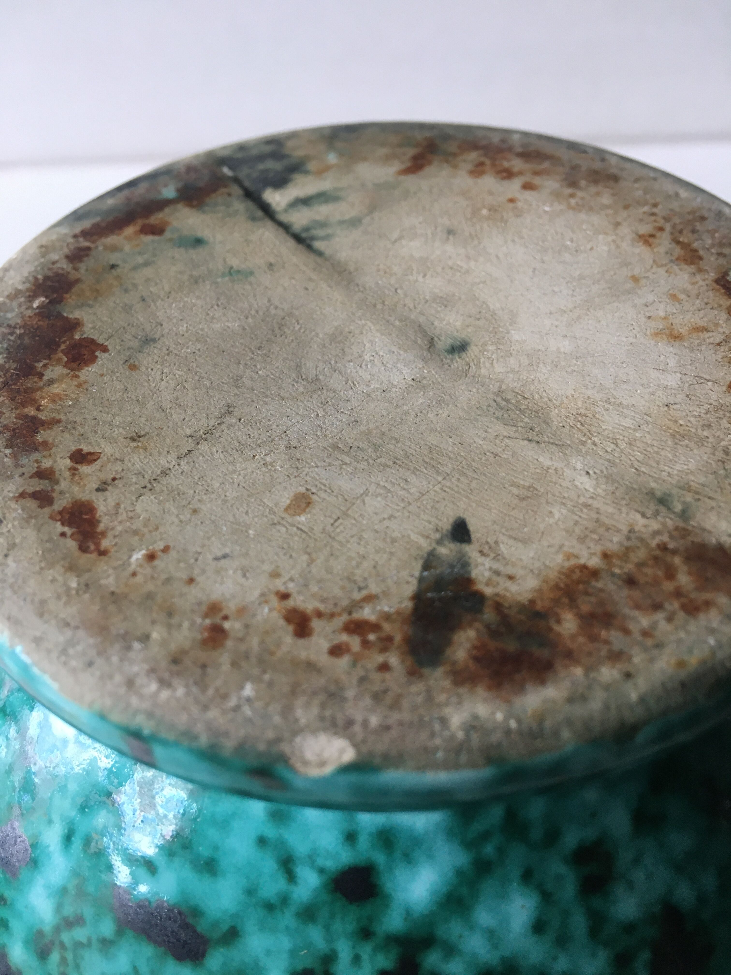 Art Deco vase in earthenware manufacture Ste Radegonde