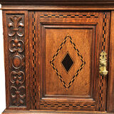 English Renaissance style oak cabinet