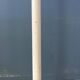 Vintage white floor lamp in Guzzini Space Age Mid-Century style