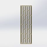 Art Deco forged steel screen