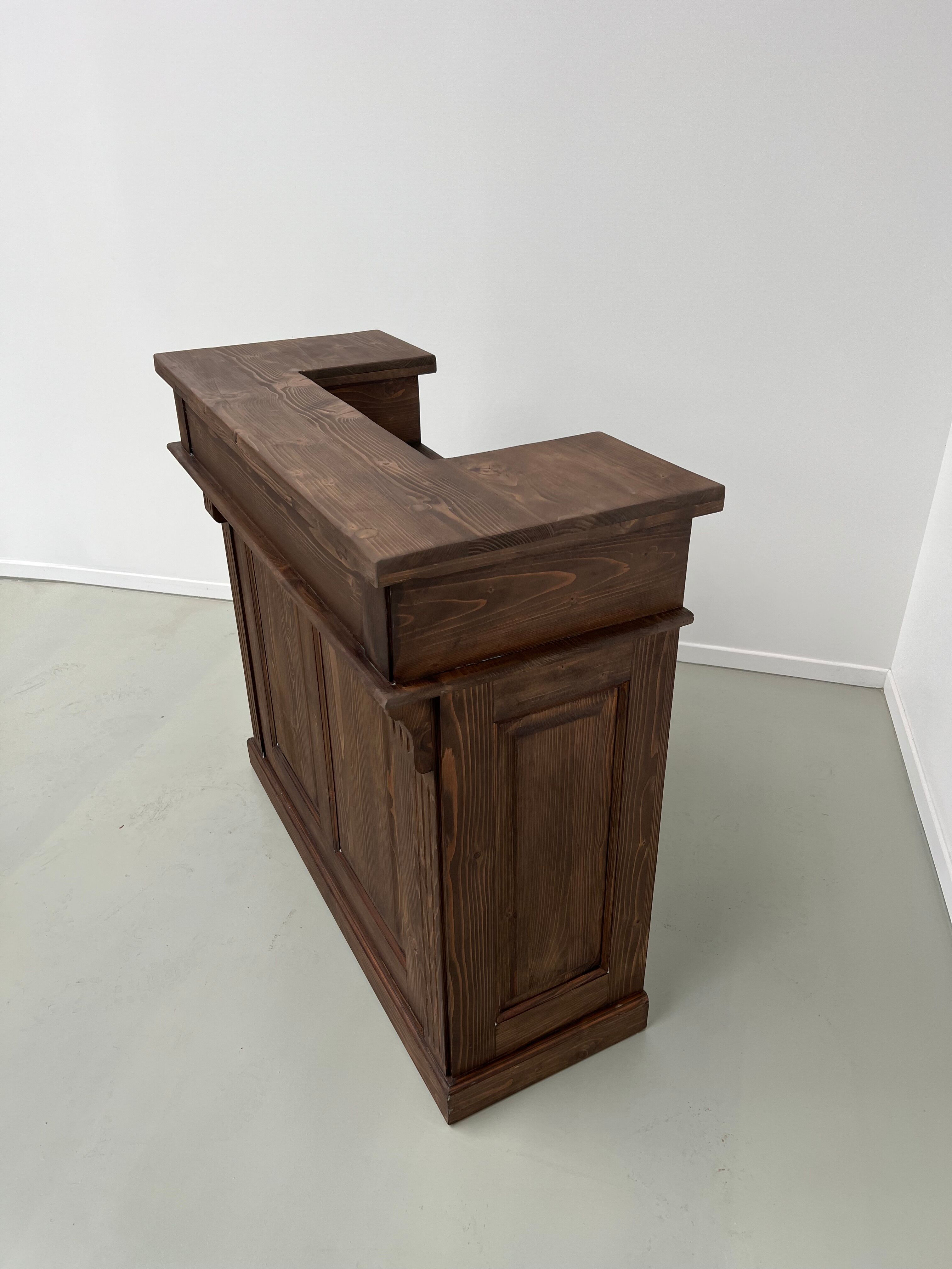 Pine trading counter completely restored