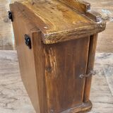 Art Deco wall display case in Burmese teak