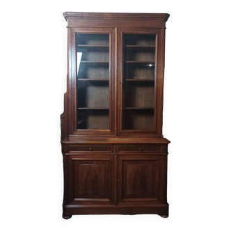 Louis Philippe bookcase in walnut 19th