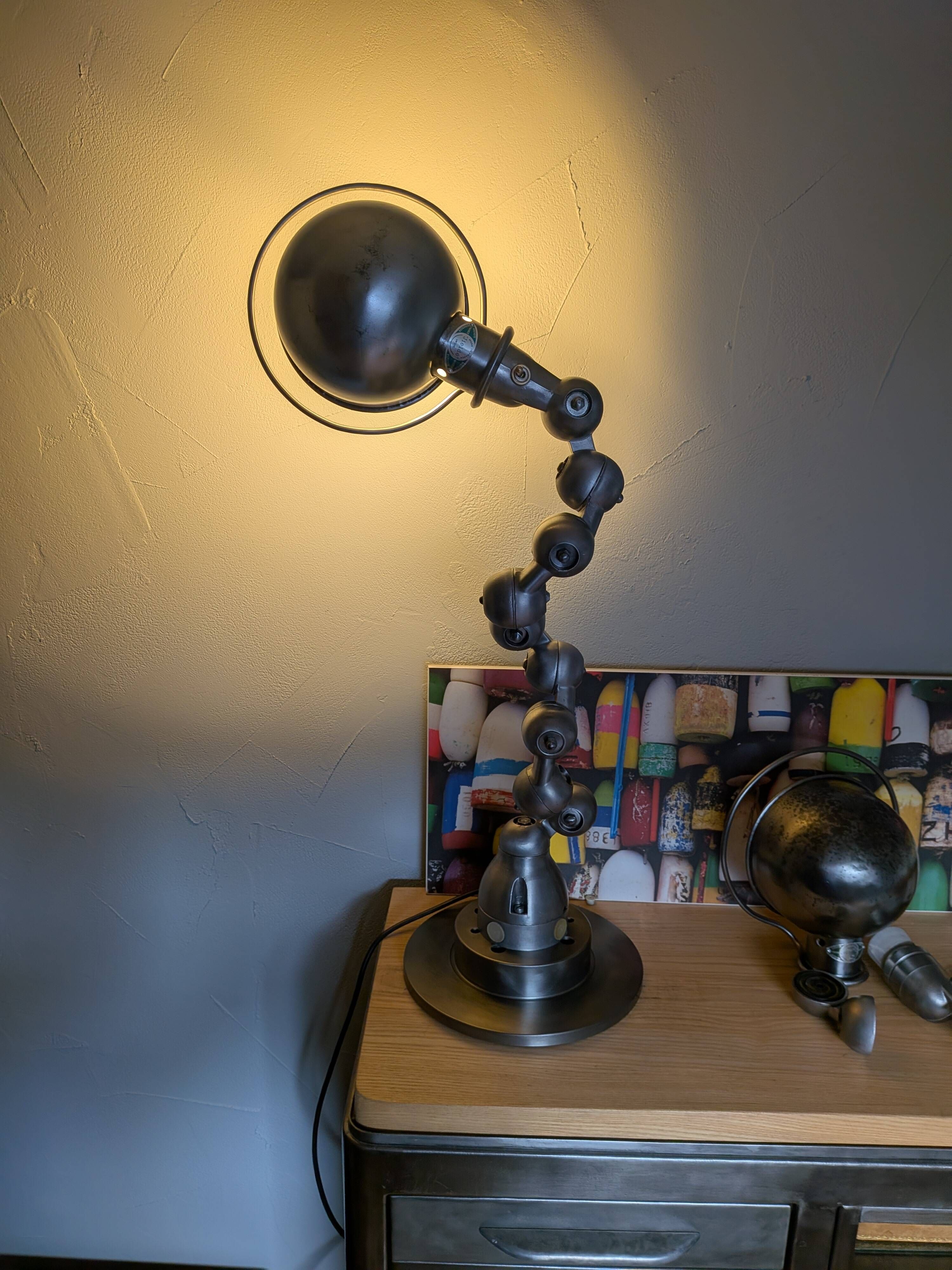 Lampe industrielle Jielde restaurée atypique