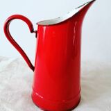 Firefighter red enamelled sheet metal