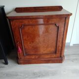 Beautiful small antique buffet in polished walnut.