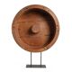 Moule de roue en bois sur pied