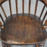 Early 19th century antique English Windsor children's rocking chair