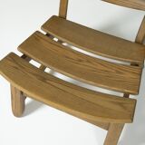 Pair of brutalist oak chairs by Dittmann & Co for Awa Radbound, 1960s