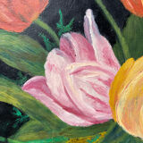 Large flower bouquet painting