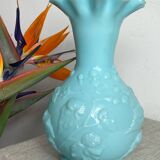 Blue opaline vase