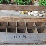 Old bottles wooden door