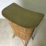 60's vintage rattan bar