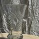 Vase en verre à décor géométrique