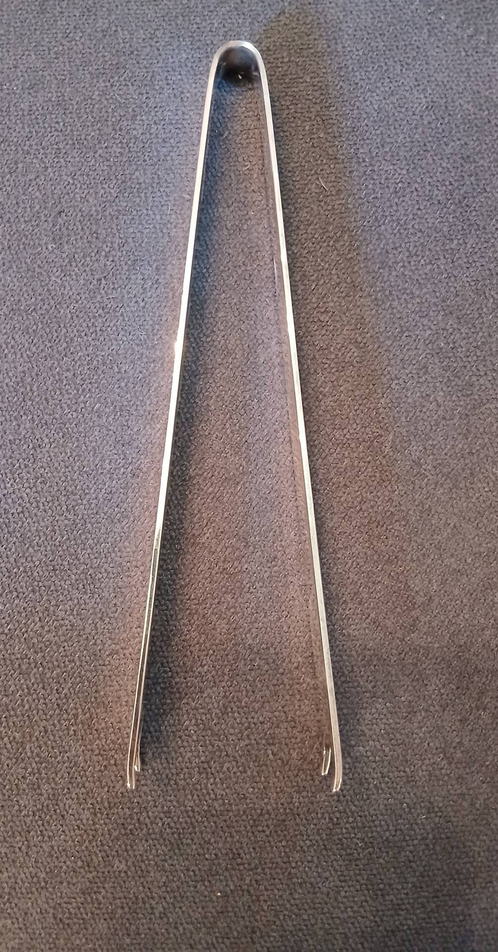 Christofle Sabattini large ice tongs silver-plated metal