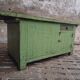 Îlot de cuisine vert établi antique