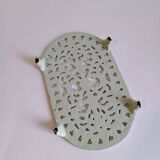 Vintage White Cast Iron Trivet