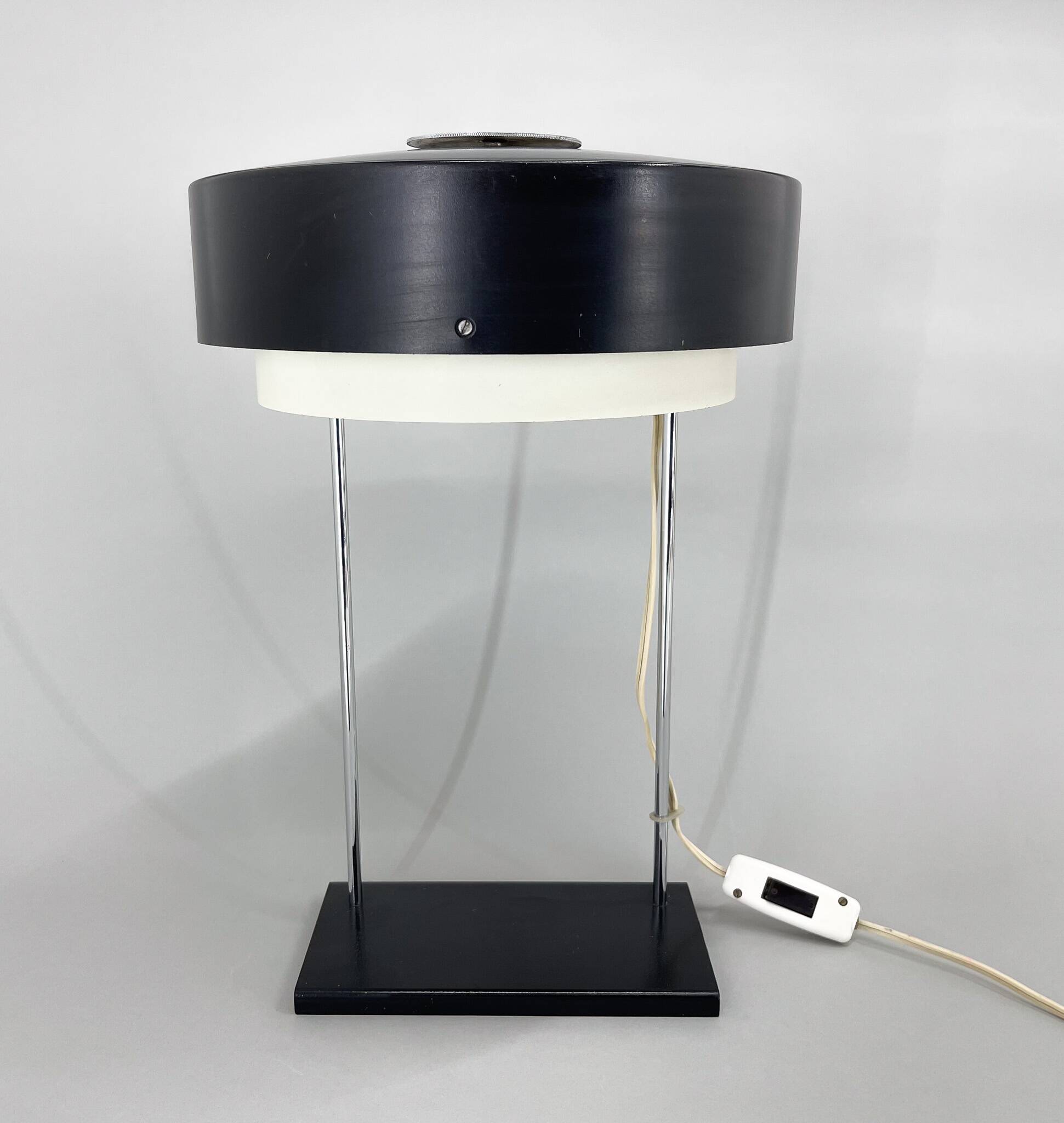 Rare Midcentury Table Lamp by Josef Hůrka for Napako, Marked