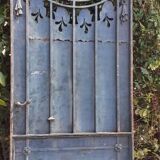 Solid gate, garden iron, H227x110cm, old, exterior door