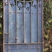 Solid gate, garden iron, H227x110cm, old, exterior door
