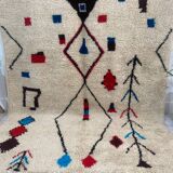 Handmade wool Berber rug 163 X 92 CM