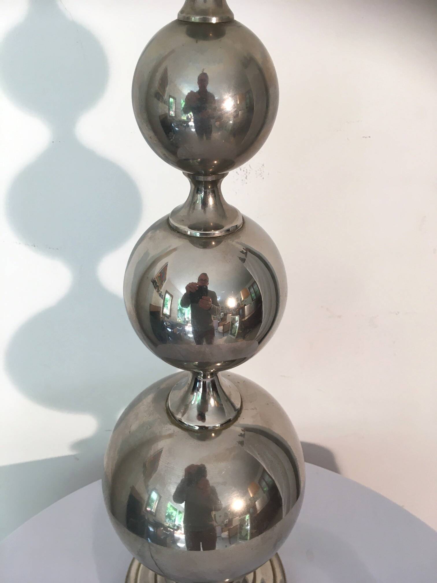 70s metal lamp