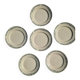 6 Dinner Plates Belleville De Longchamp Terre De Fer Decor, 1900s