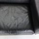 Tobia Scarpa black leather "Bastiano" 2-seater sofa for Knoll, 1960s, Italy