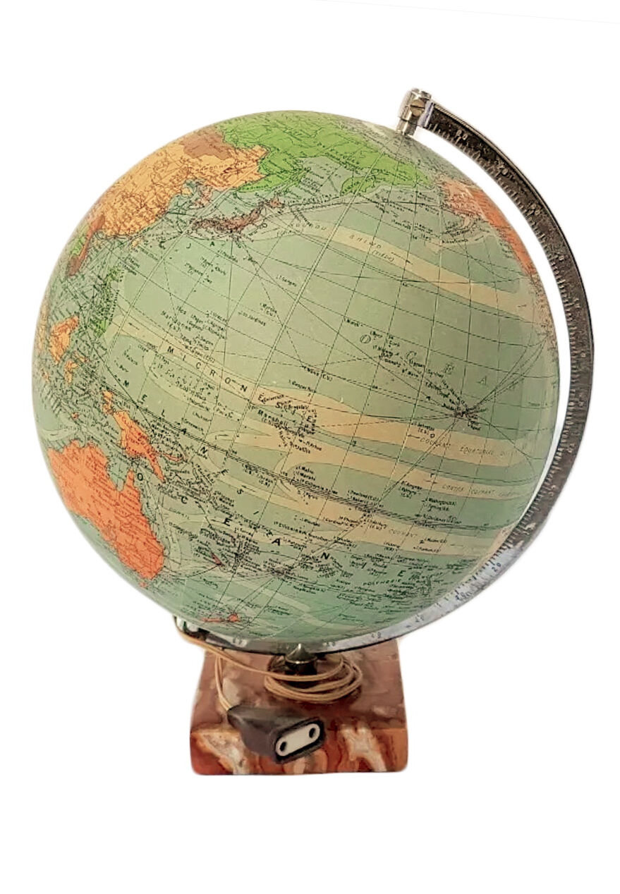 Terrestrial globe glass map Perrina