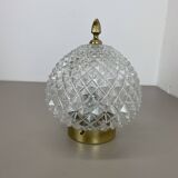 Modernist  "pineapple" ceiling light by glashütte limburg attrib., germany 1970