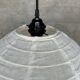 Average suspension in rattan and natural linen with a Japanese droplet shape H
