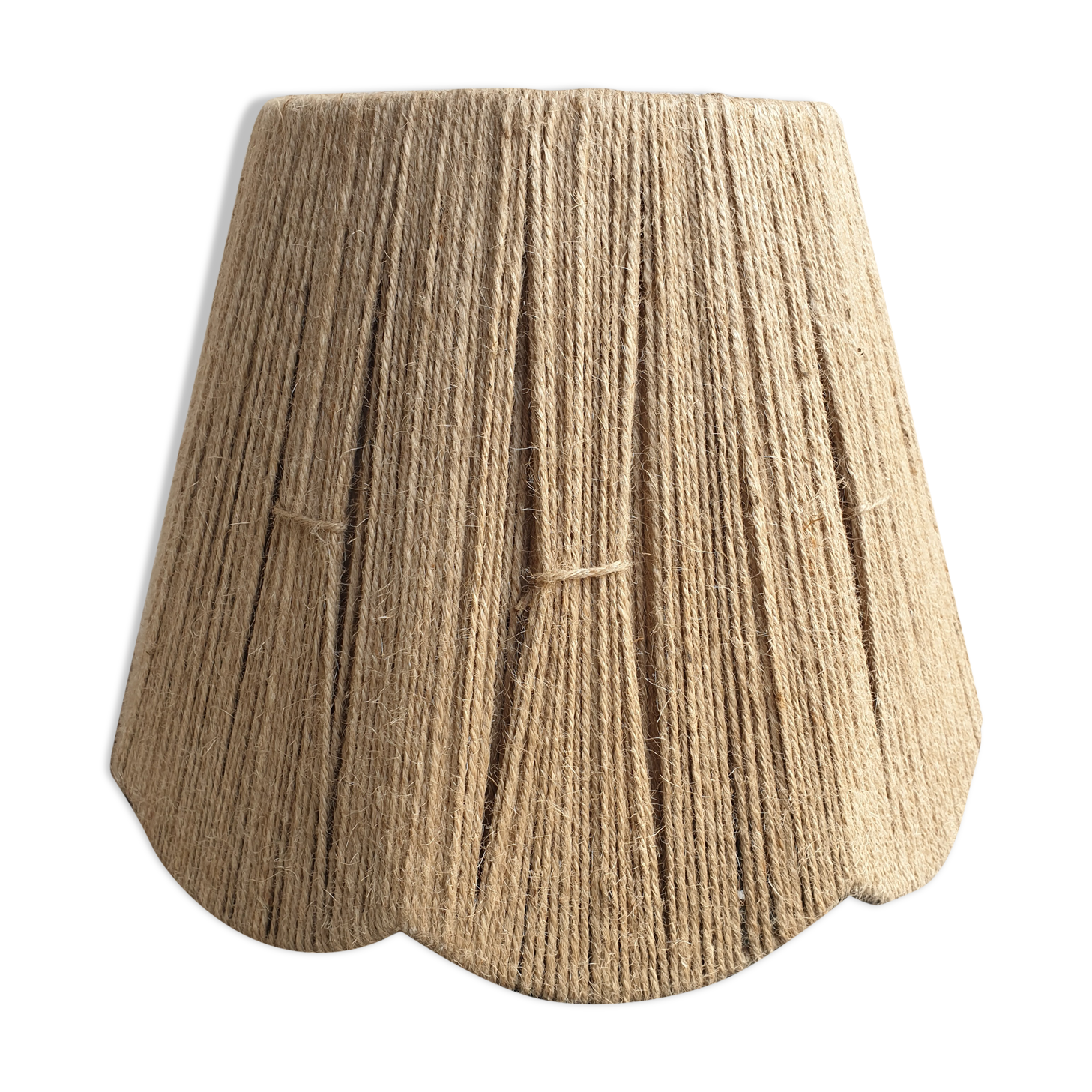 Vintage old rope lampshade