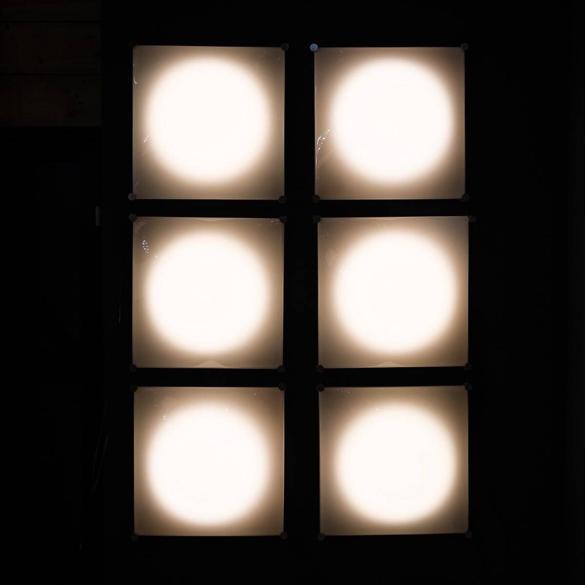 Vintage 20thc italian set of six iguzzini dada wall lights c.1970