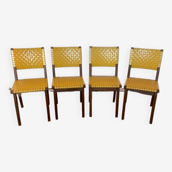 Set of 4 chairs attributed to Jens Risom