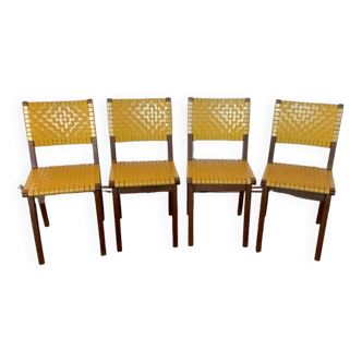 Set of 4 chairs attributed to Jens Risom