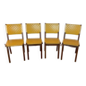 Set of 4 chairs attributed to Jens Risom