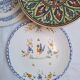 Hand-painted artisanal flat plates