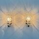 Set of 2 bubble glass wall lamp sconces by Helena Tynell for Limburg, Germany, 1970s