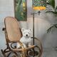 Vintage brass floor lamp