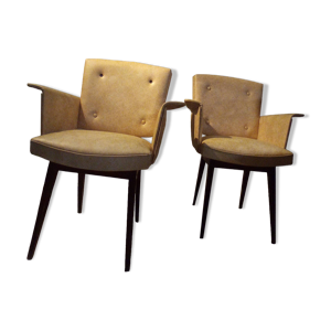 Paire de fauteuils bridge