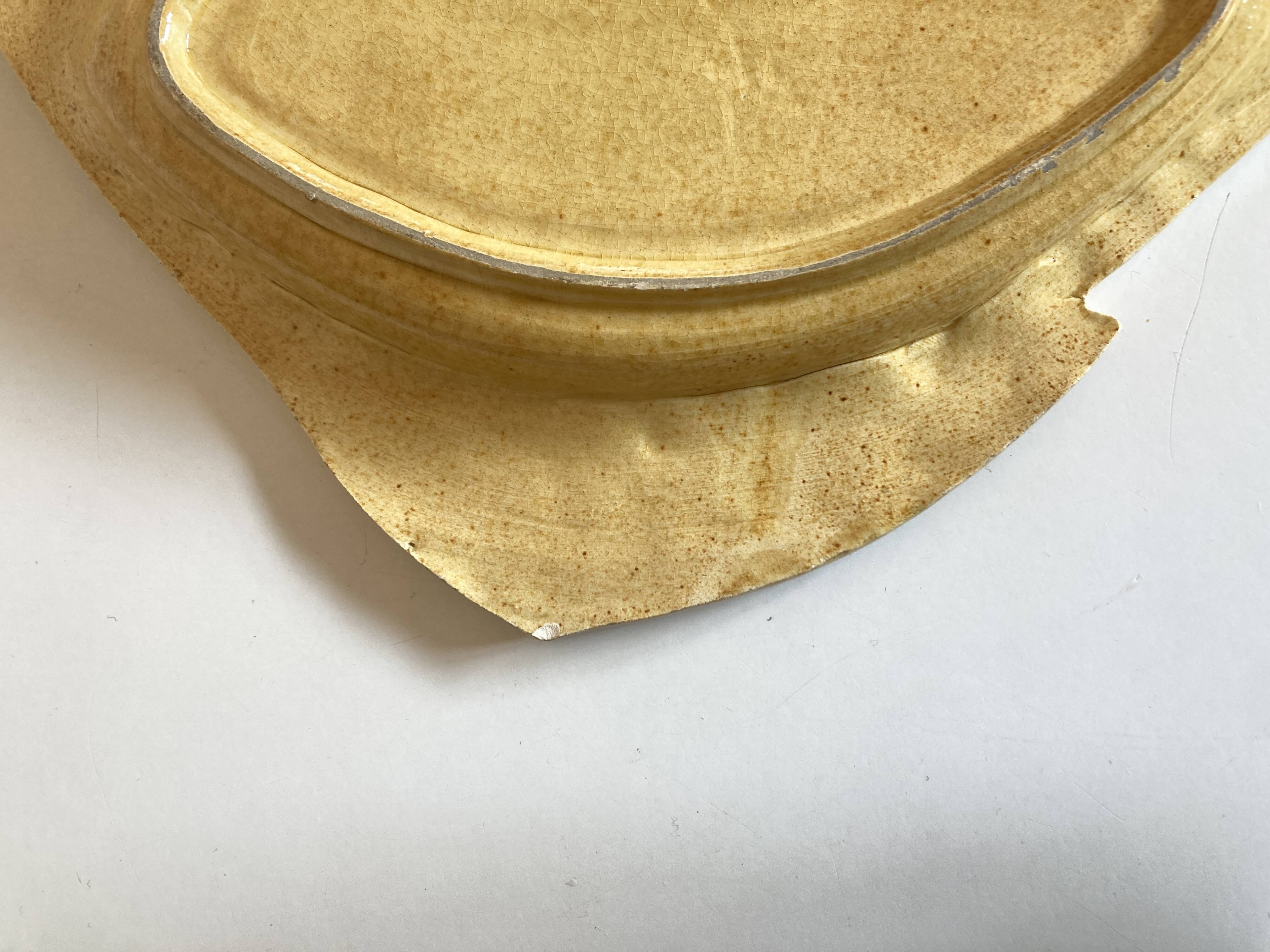 Pair of fish dishes Vallauris 1850 Atelier Cerenne Vallauris
