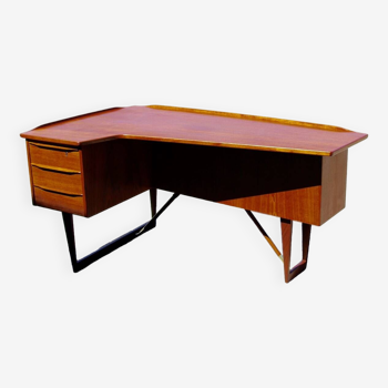 Vintage boomrang desk by peter lovig nielsen 1960s